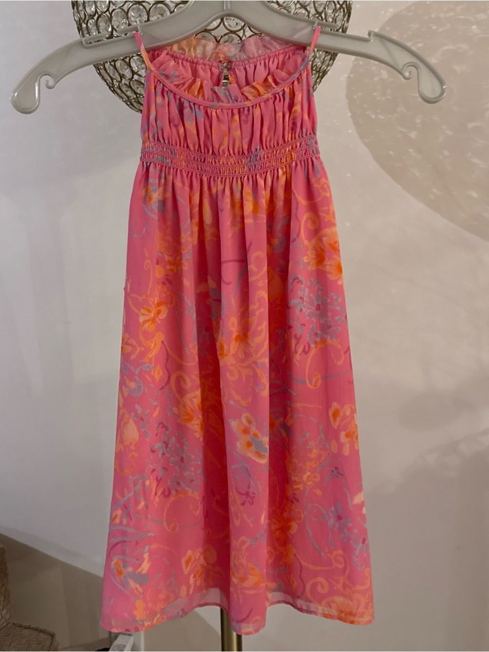 Ramy Brook Harlie Paisley Halter Neck Tank Top, Pink sz XS - Picture 3 of 5